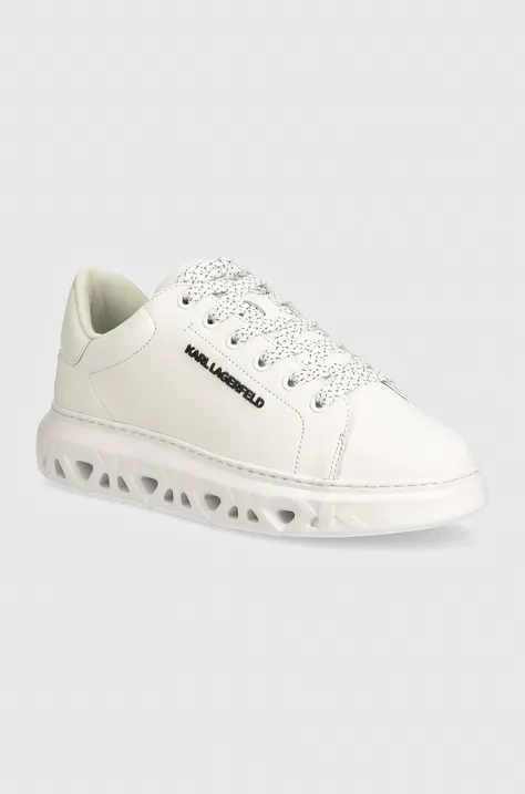 Δερμάτινα αθλητικά παπούτσια Karl Lagerfeld KAPRI KITE χρώμα: άσπρο, KL64519