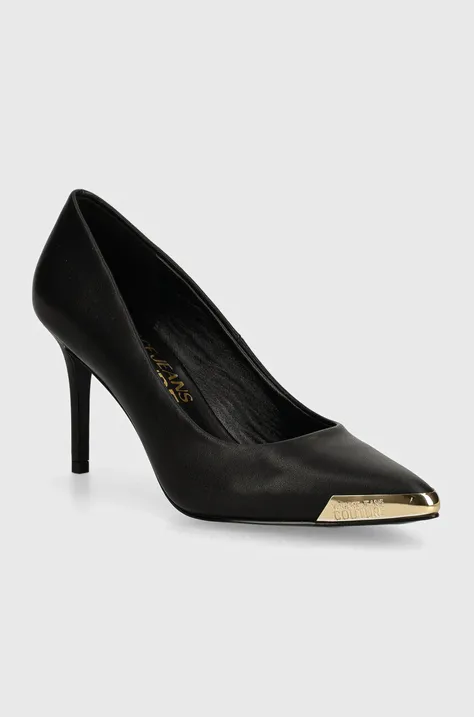 Кожени обувки с тънък ток Versace Jeans Couture Scarlett в черно 77VA3S50 ZP127 899