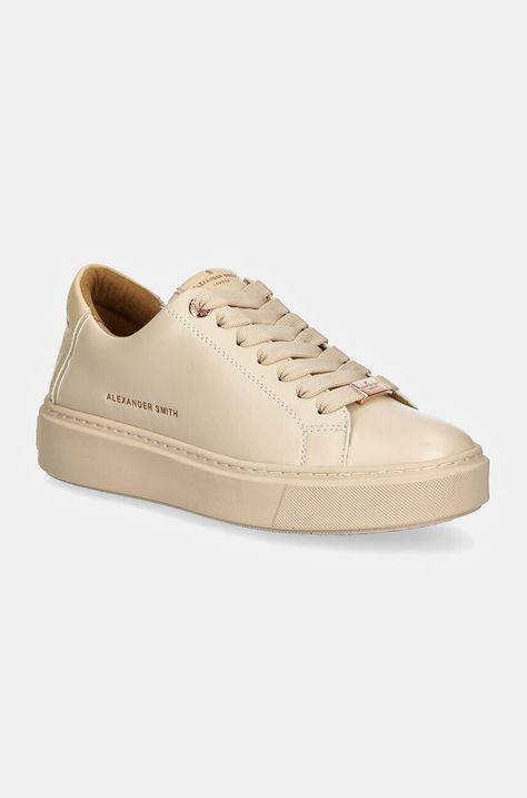 Αθλητικά Alexander Smith London χρώμα: μπεζ, ALBALDW8373BGE