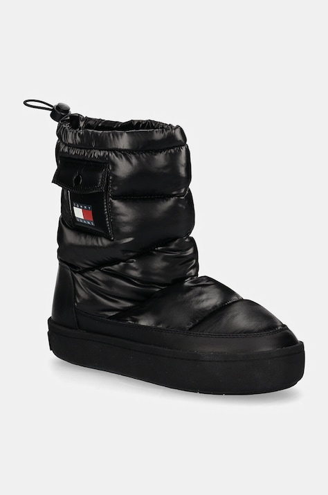 Зимние сапоги Tommy Jeans TJW WINTER FEMININE BOOT цвет чёрный EN0EN02642