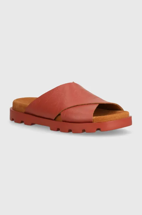 Kožne natikače Camper Brutus Sandal za žene, boja: ružičasta, K201321-018