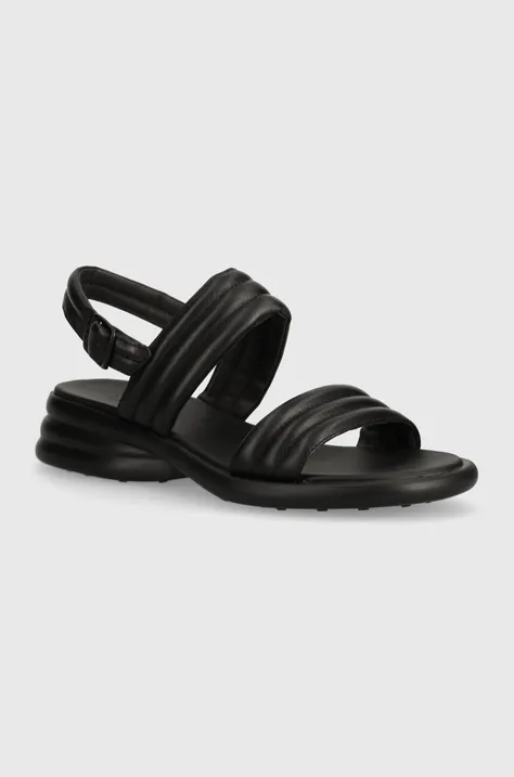 Шкіряні сандалі Camper Spiro жіночі колір чорний K201599-001