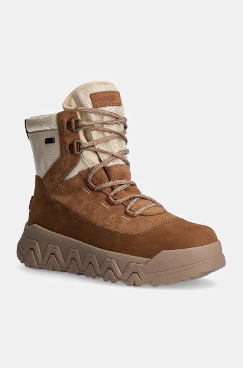 Cipele UGG Terretrail Hi-Top za žene, boja: smeđa, ravni potplat, 1158217-CHE