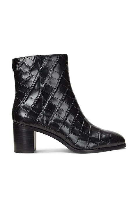 Кожени боти Lauren Ralph Lauren Cassie в черно с дебел ток 802951301001