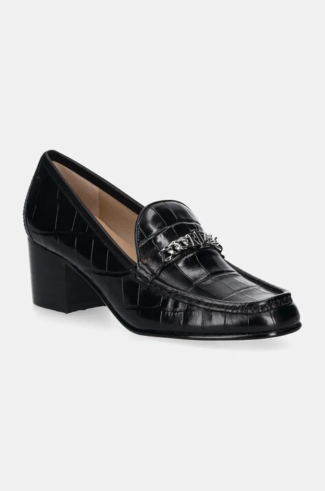 Lauren Ralph Lauren pantofi de piele Winslet culoarea negru, cu toc drept, 802951357001