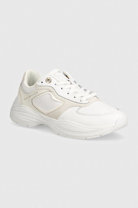 Tommy Hilfiger sneakers HILFIGER CHUNKY RUNNER culoarea alb, FW0FW07996