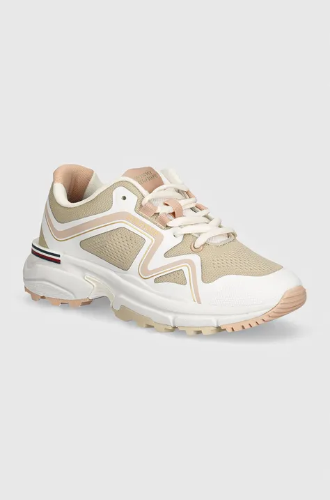 Tommy Hilfiger sneakers WOMENS TRAIL RUNNER colore beige FW0FW08202