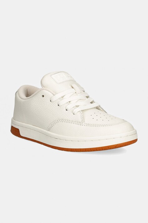 Кожени маратонки Kenzo Dome Low Top Sneakers в бяло FD62SN061L53.02