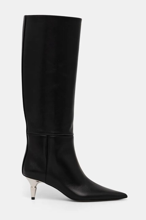 Proenza Schouler ghete de piele Spike femei, culoarea negru, cu toc cui, PS43071A