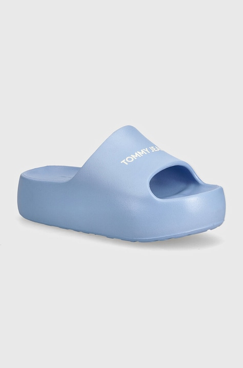 Tommy Jeans papuci TJW CHUNKY FLATFORM femei, cu platforma, EN0EN02586