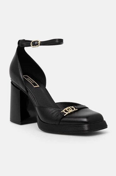 Обувки с дебел ток Liu Jo NANA 15 в черно с дебел ток SF4259PX46022222