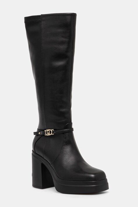 Сапоги Liu Jo JONA 07 женские цвет чёрный каблук кирпичик SF4227P010222222