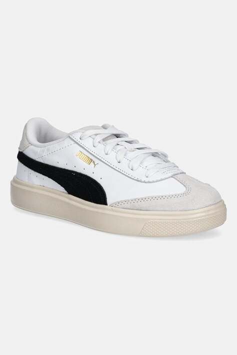 Кожени маратонки Puma Lajla T-toe в бяло 397734