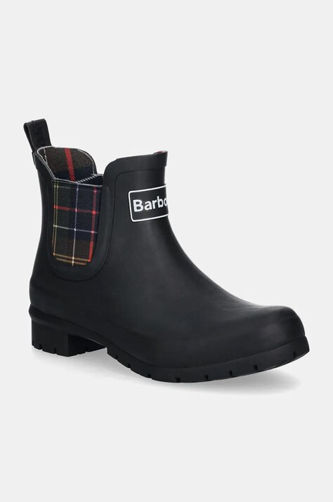 Barbour cizme Kingham femei, culoarea negru, LRF0088BK11