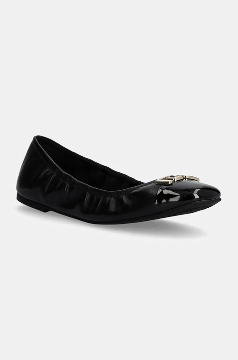 Aldo balerini de piele DWENDADAN culoarea negru, 13805638 DWENDADAN