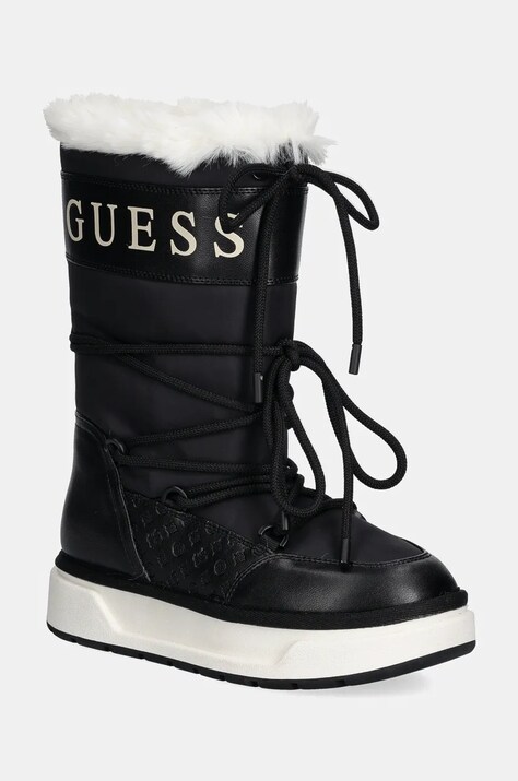 Guess cizme de iarna UNDELO culoarea negru, FLFUEL ELE11
