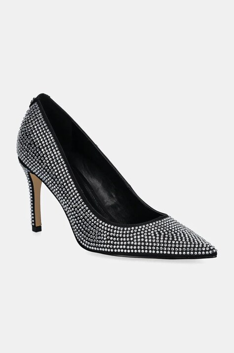Guess pantofi cu toc RICAR culoarea negru, FLFRCA SAT08