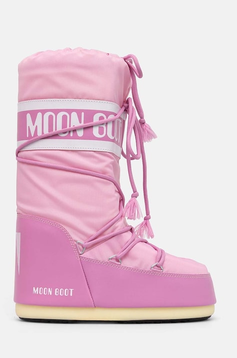 Snehule Moon Boot MB ICON NYLON ružová farba, 80D1400440 J001