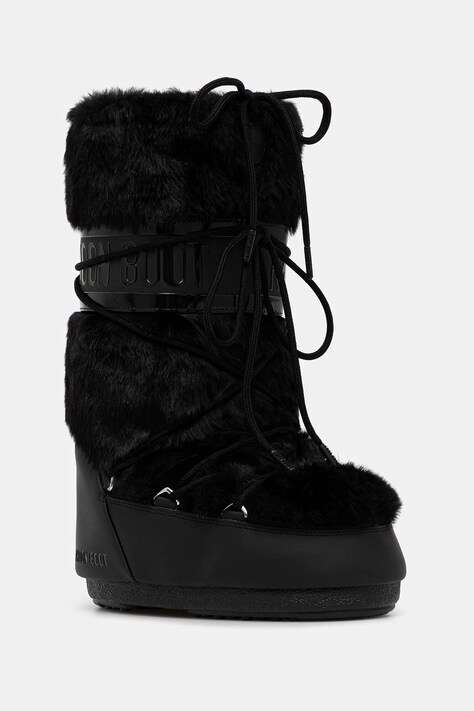 Sněhule Moon Boot MB ICON FAUX FUR černá barva, 80D1408900 N001