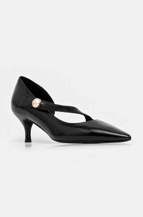 Furla stilettos de piele Sfera Mary Jane culoarea negru, YI42SFE Y57000 O6000