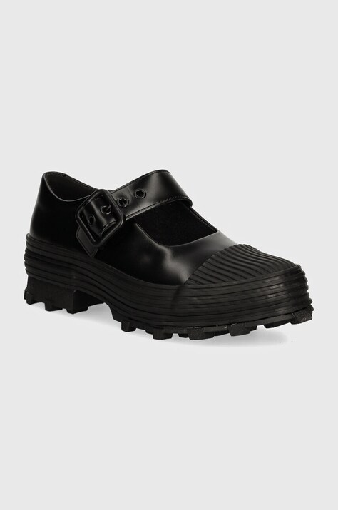 CAMPERLAB pantofi de piele Traktori femei, culoarea negru, cu platforma, A500022-001