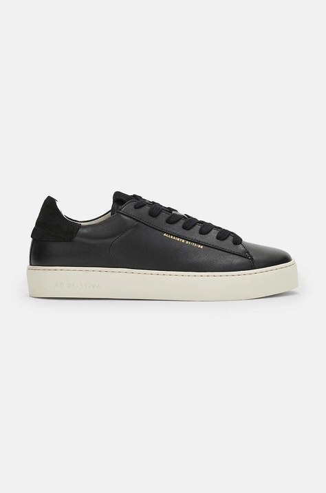 Usnjene superge AllSaints Shana Sneaker črna barva, W105FB