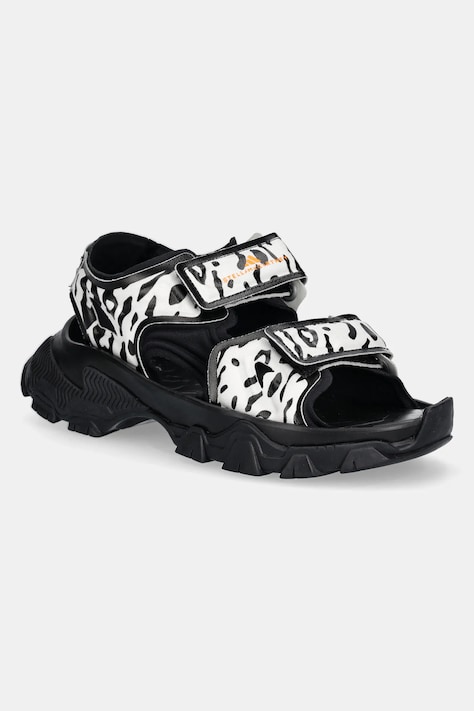 adidas by Stella McCartney sandały Hika Sandal Canvas AOP damskie kolor czarny IF1797