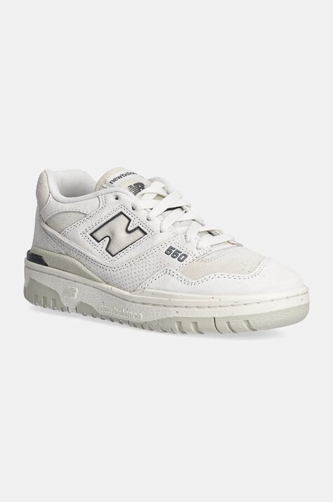 New Balance sneakers din piele intoarsă 550 culoarea bej, BBW550RF
