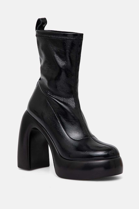 Karl Lagerfeld botine ASTRAGON HI femei, culoarea negru, cu toc drept, KL33760
