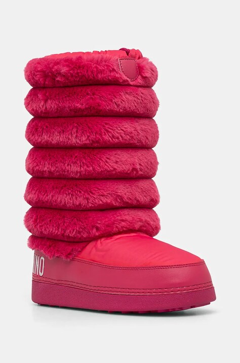 Love Moschino cizme de iarna culoarea roz, JA24312G0LISH626
