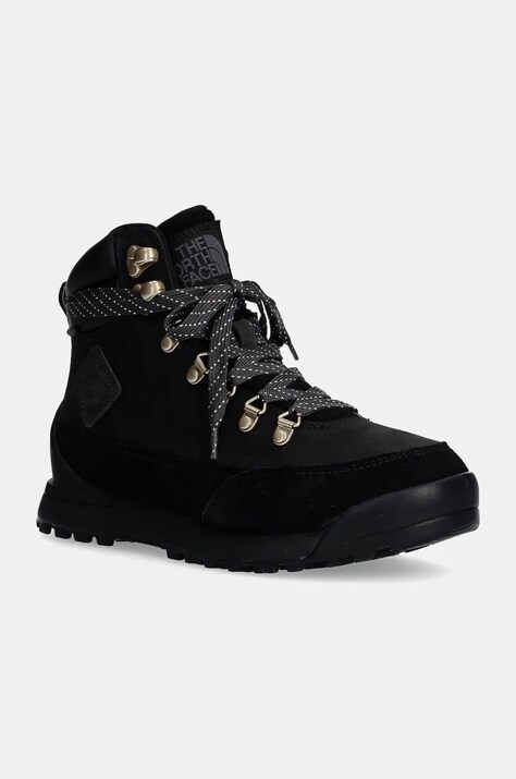 The North Face pantofi Back to Berkeley IV Leather femei, culoarea negru, izolare usoara, NF0A8A9EKX71