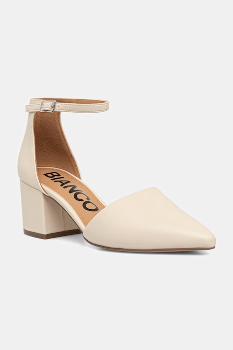 Bianco czółenka na słupku BIADEVIVED beżowe 11241305