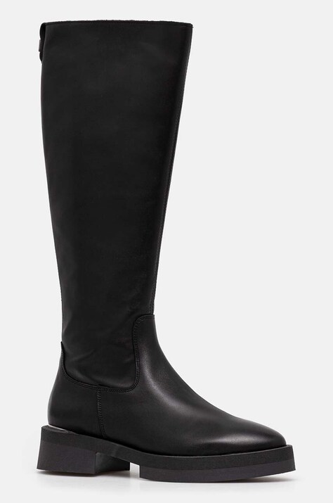 Steve Madden cizme Medellyn femei, culoarea negru, cu toc plat, izolare usoara, SM11003320