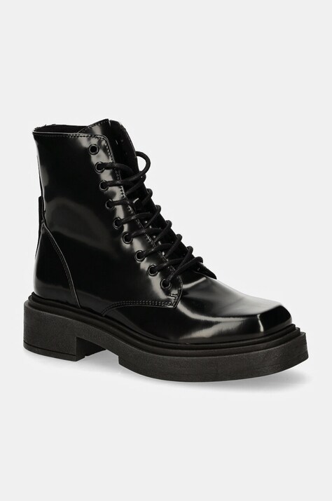 Steve Madden bocanci Chiney femei, culoarea negru, cu platforma, SM11003204