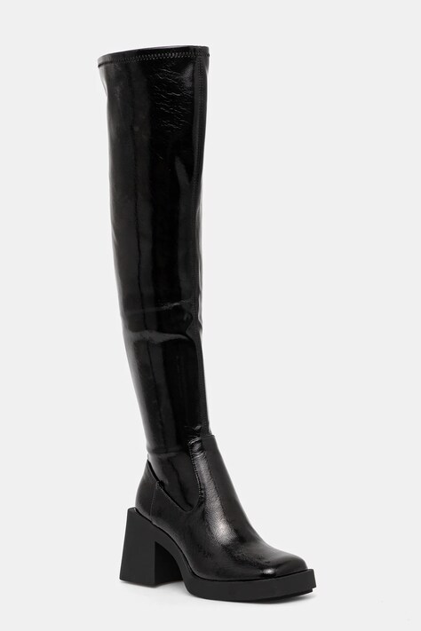 Сапоги Steve Madden Kolby женские цвет чёрный каблук кирпичик SM11003365