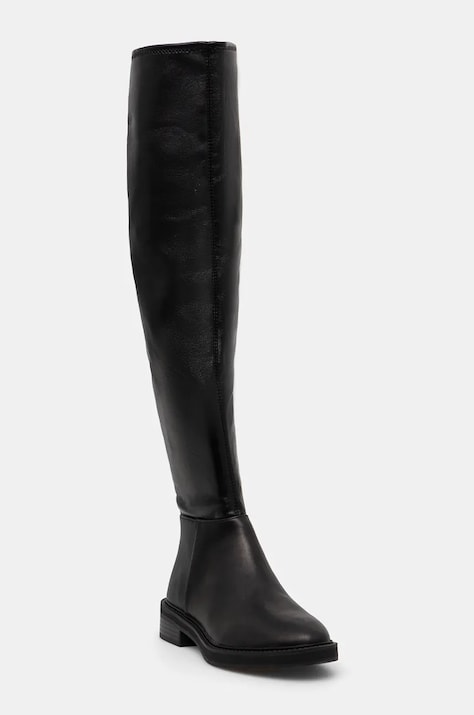 Steve Madden cizme Leza femei, culoarea negru, cu toc plat, SM11003368
