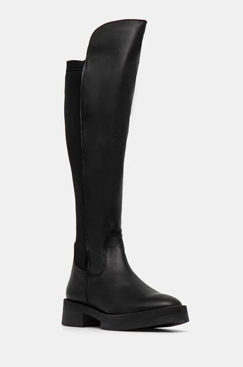 Steve Madden cizme Meave femei, culoarea negru, cu toc plat, SM11003369