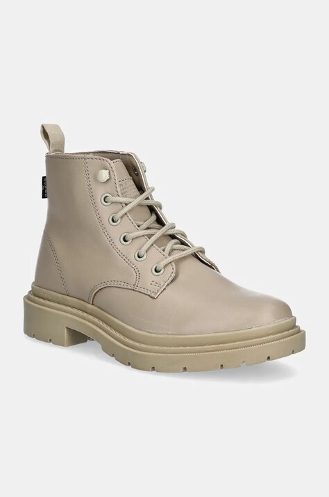 Levi's bocanci TROOPER CHUKKA femei, culoarea bej, cu platforma, D7040-0009