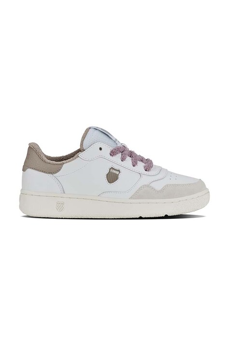 Kožené tenisky K-Swiss SLAMMSHIELD II biela farba, 94312.116.M