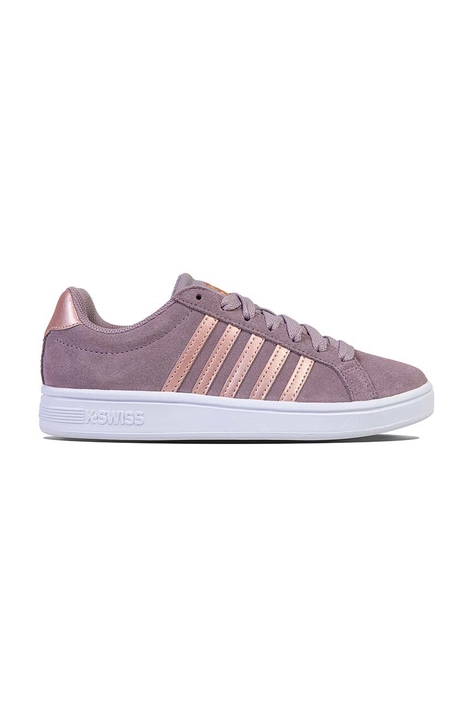 K-Swiss sneakersy skórzane COURT TIEBREAK SDE kolor różowy 97012.094.M