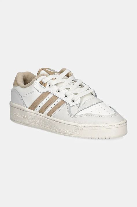 Δερμάτινα αθλητικά παπούτσια adidas Originals Rivalry Low W χρώμα: μπεζ, JH6726