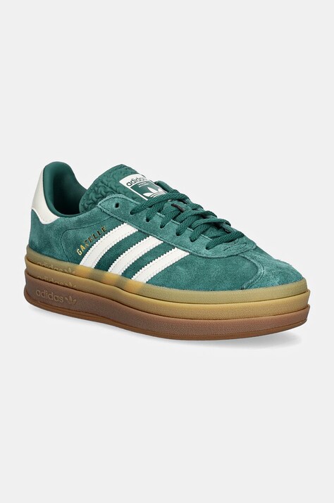 adidas Originals Gazelle Bold кроссовки цвет зелёный JI0325