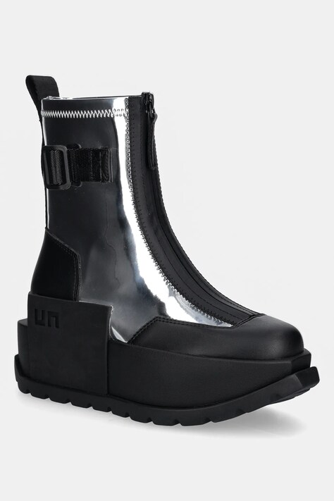 Boty United Nude Roko Bootie II dámské, stříbrná barva, na platformě, 1077714113