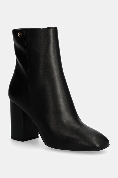 MICHAEL Michael Kors botine Hazel femei, culoarea negru, cu toc drept, 40F4HZHEEL.001
