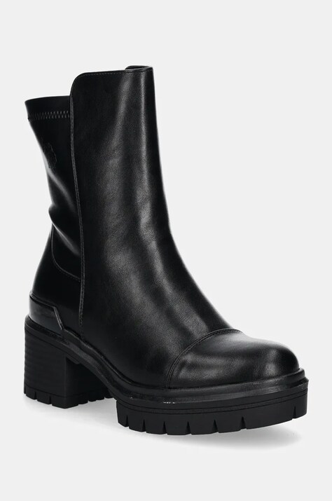 U.S. Polo Assn. botine HALEY femei, culoarea negru, cu toc drept, HALEY005W/DY1