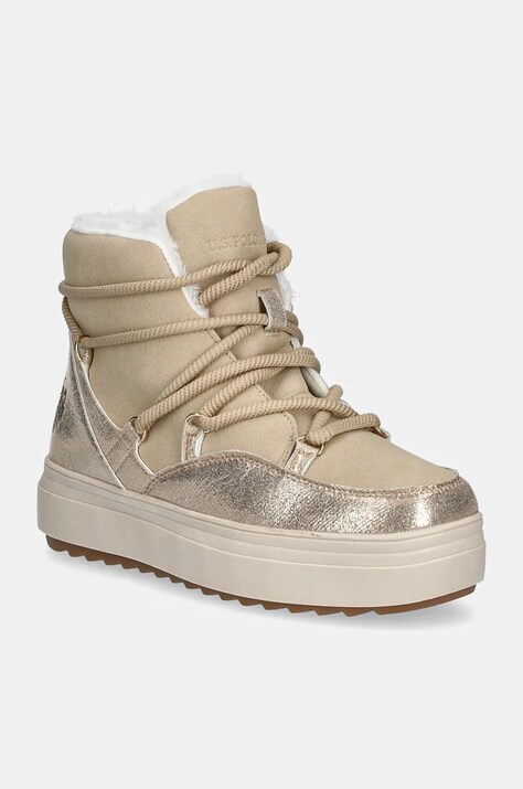 U.S. Polo Assn. cizme de iarna ICY culoarea bej, ICY004W/DHY1