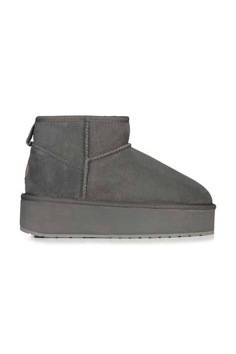 Велурени апрески Emu Australia Stinger Micro Flatform в сиво W13082.CHAR