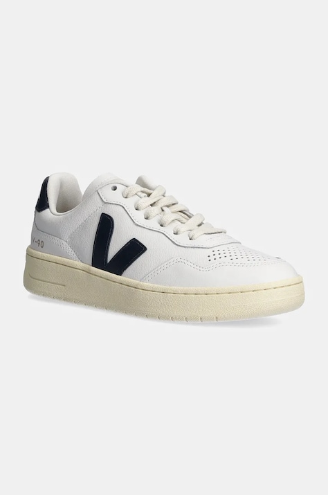 Veja sneakers din piele V-90 culoarea alb, VD2003656A