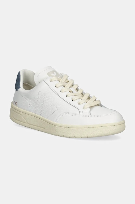 Kožené tenisky Veja V-12 Stitch bílá barva, XS2003680A