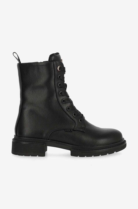 Mexx botine HOLEA GLAD femei, culoarea negru, cu toc plat, MITY1705043W